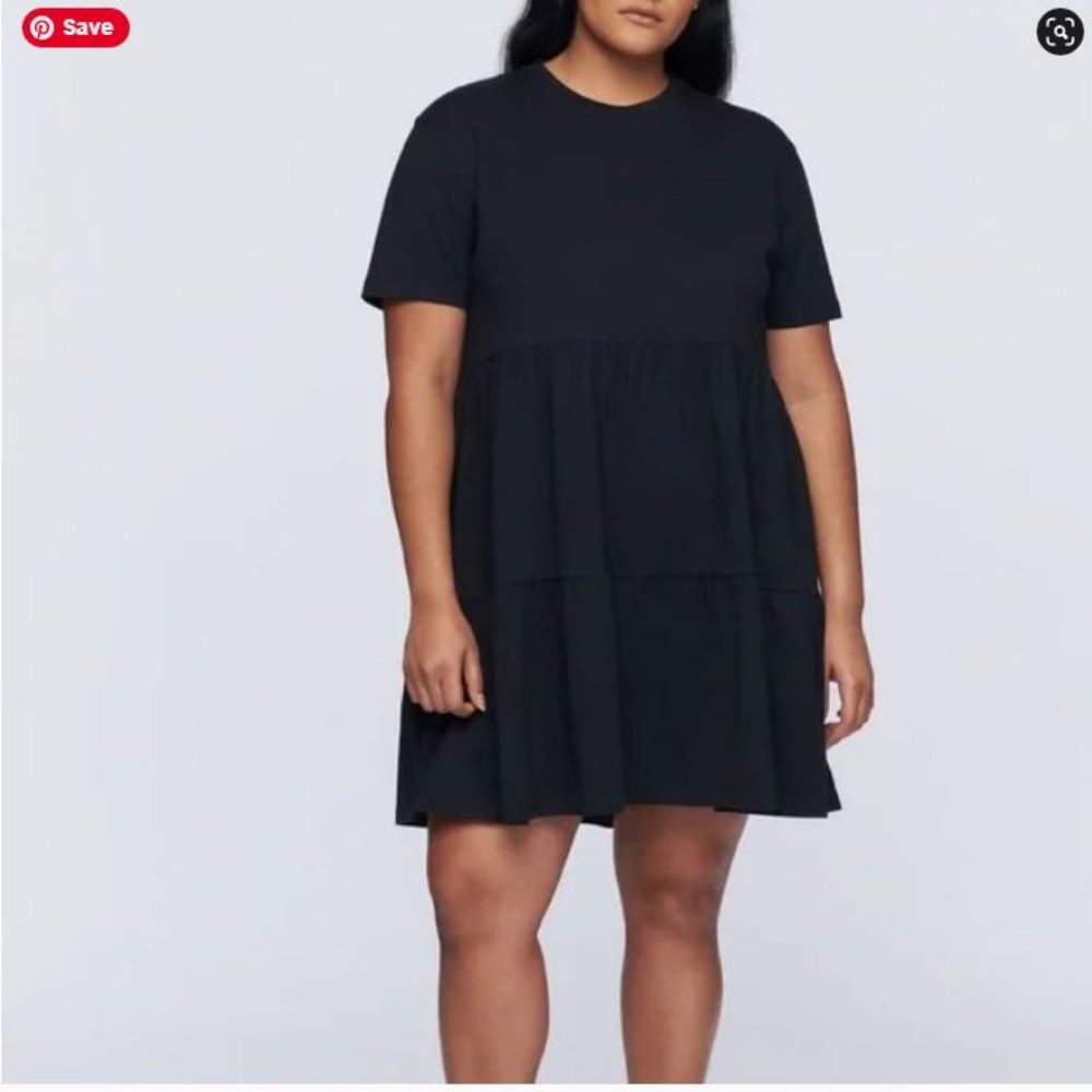 Black Tiered Babydoll Dress